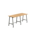 Titan Mobile High Maker Rectangular Table (FSC) | 1200 X 1000 | Anthracite/Ellmau Beech