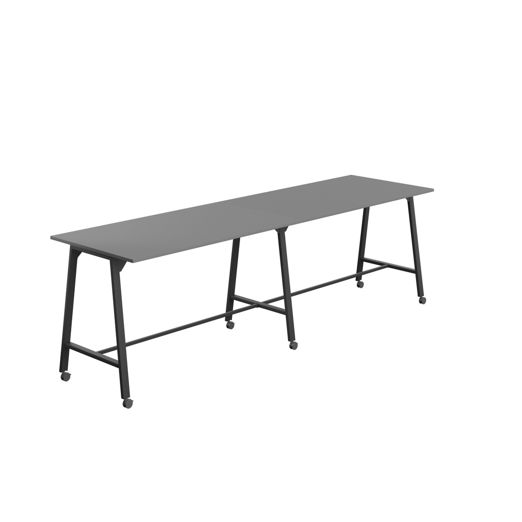 Titan Mobile High Maker Rectangular Table (FSC) | 1800 X 1000 | Black/Anthracite