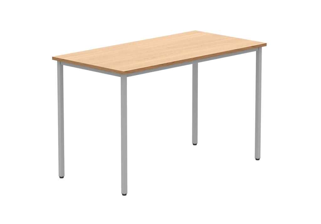 Office Rectangular Multi-Use Table (FSC) | 1200X600 | Norwegian Beech/Silver