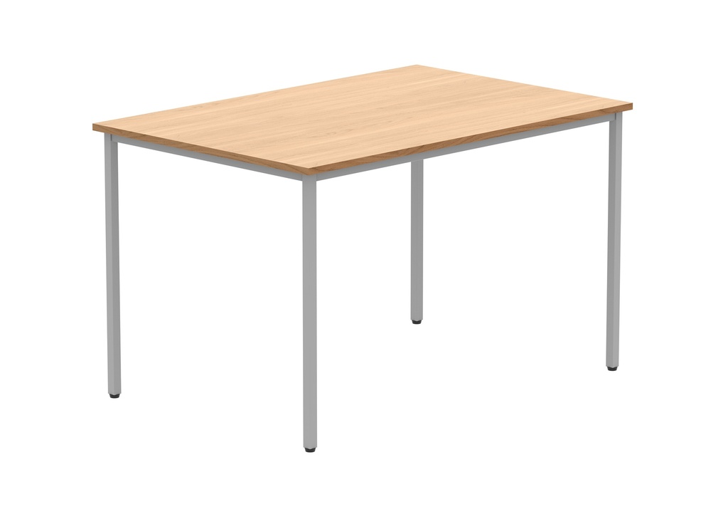 Office Rectangular Multi-Use Table (FSC) | 1200X800 | Norwegian Beech/Silver