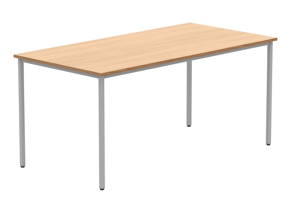 Office Rectangular Multi-Use Table (FSC) | 1600X800 | Norwegian Beech/Silver