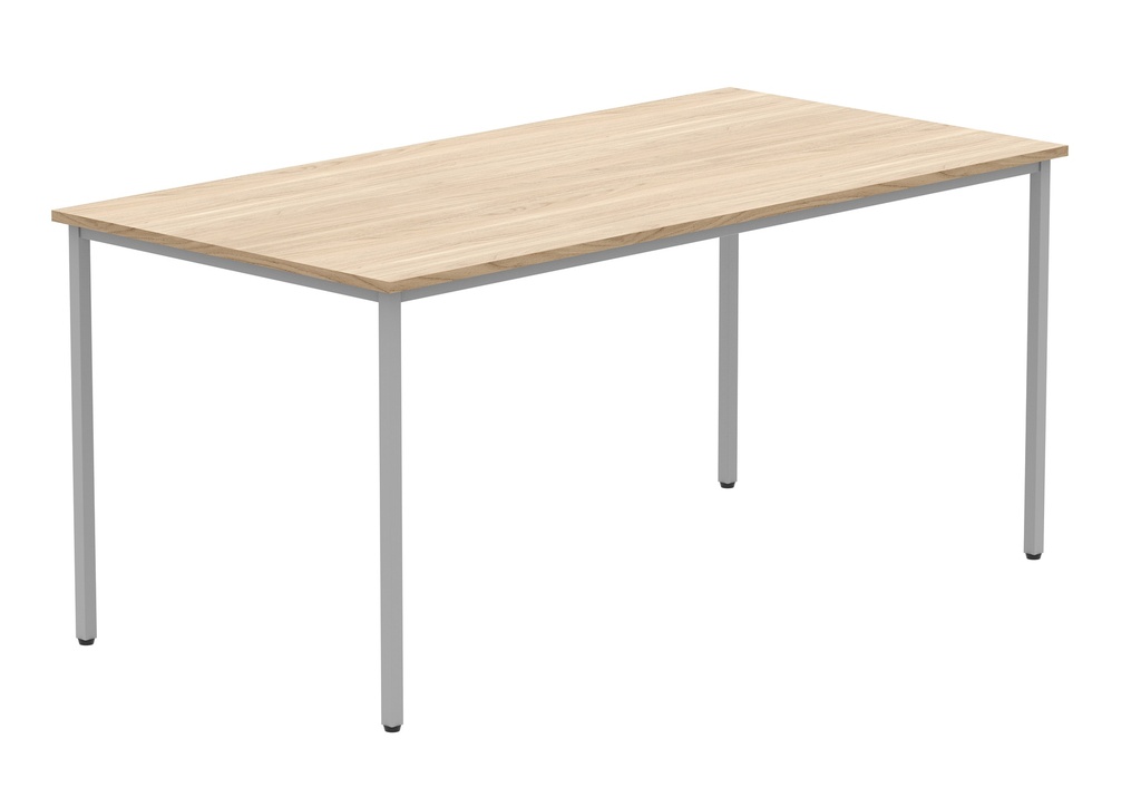 Office Rectangular Multi-Use Table (FSC) | 1600X800 | Canadian Oak/Silver