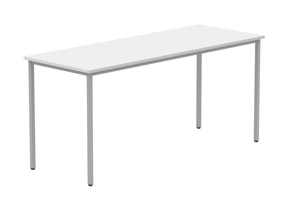 Office Rectangular Multi-Use Table (FSC) | 1600X600 | Arctic White/Silver