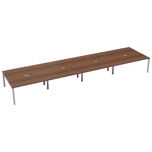 CB Bench with Cut Out: 8 Person (FSC) | 1200 x 800 | Dark Walnut/White | 