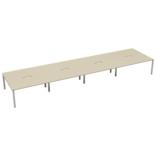 CB Bench with Cut Out: 8 Person (FSC) | 1200 x 800 | Maple/White | 