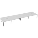 CB Bench with Cut Out: 8 Person (FSC) | 1200 X 800 | White/Silver | 