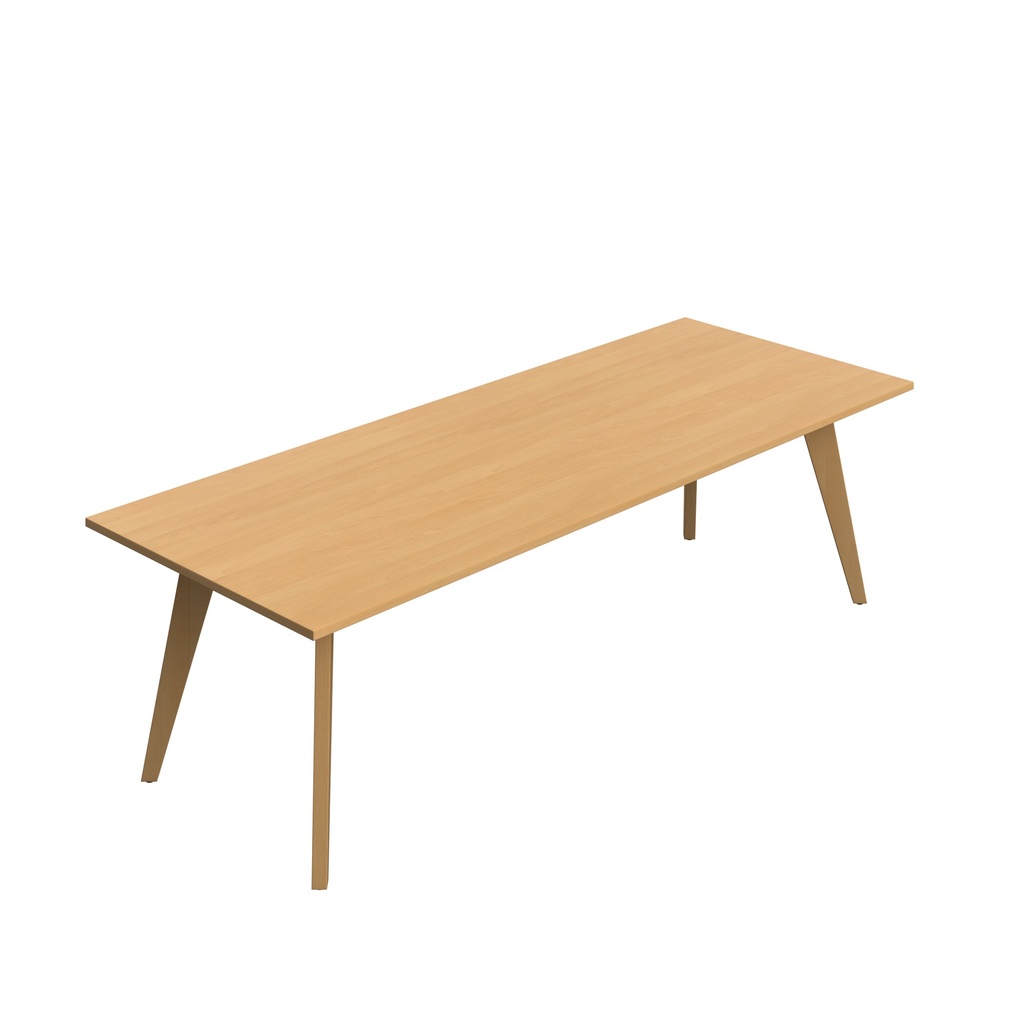 Lux Rectangular 260 X 100 MFC Meeting Table - Unlimited