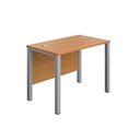 Goal Post Rectangular Desk (FSC) | 1000X600 | Nova Oak/Silver | 