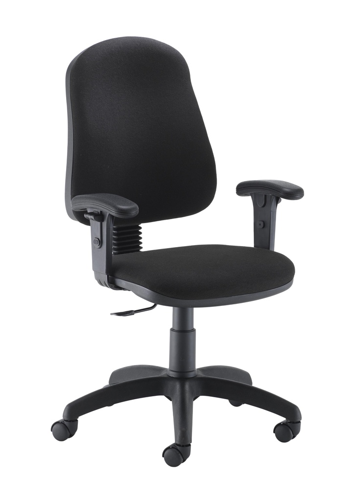 Calypso II Single Lever Chair with T Adjustable Arms - Black