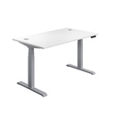 Economy Sit Stand Desk (FSC) | 1800 X 800 | White/Silver | 