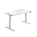 Economy Sit Stand Desk (FSC) | 1800 X 800 | White/White | 