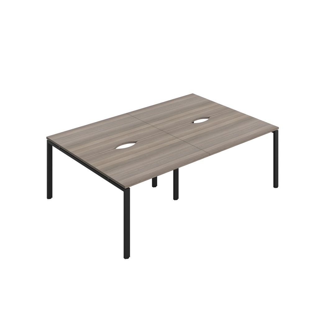 CB Bench with Cut Out: 4 Person (FSC) | 1200 x 800 | Grey Oak/Black | 