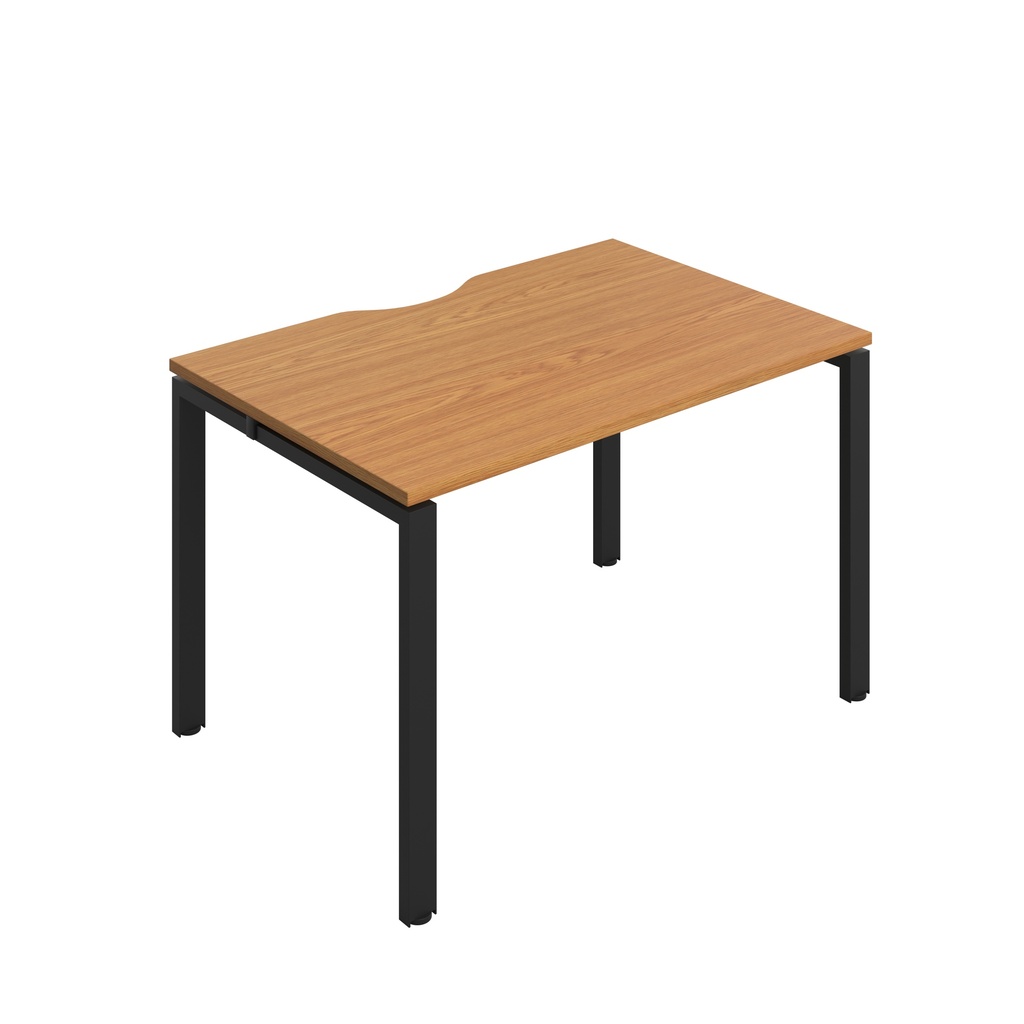 CB Bench with Cut Out: 1 Person (FSC) | 1200 x 800 | Nova Oak/Black | 