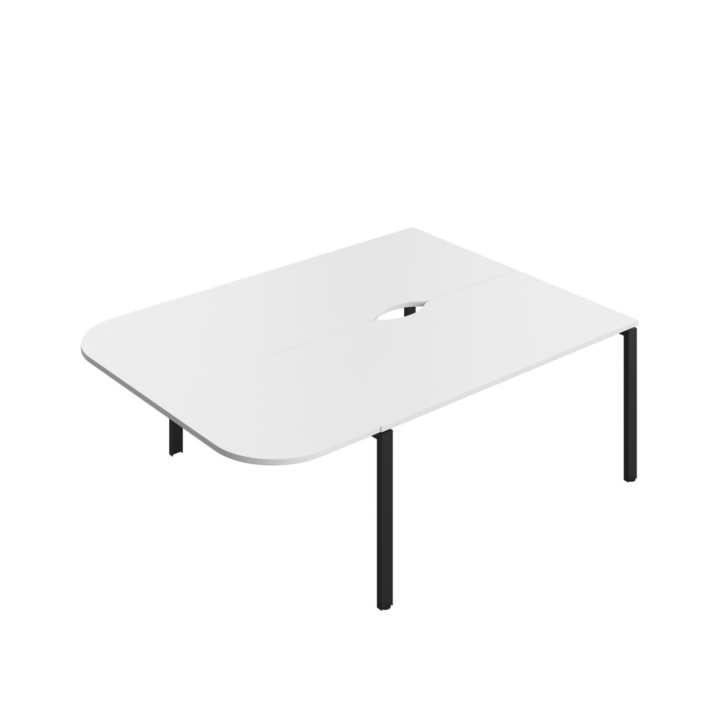 CB Bench with D-End (FSC) | 1600 x 600 | White/Black | 