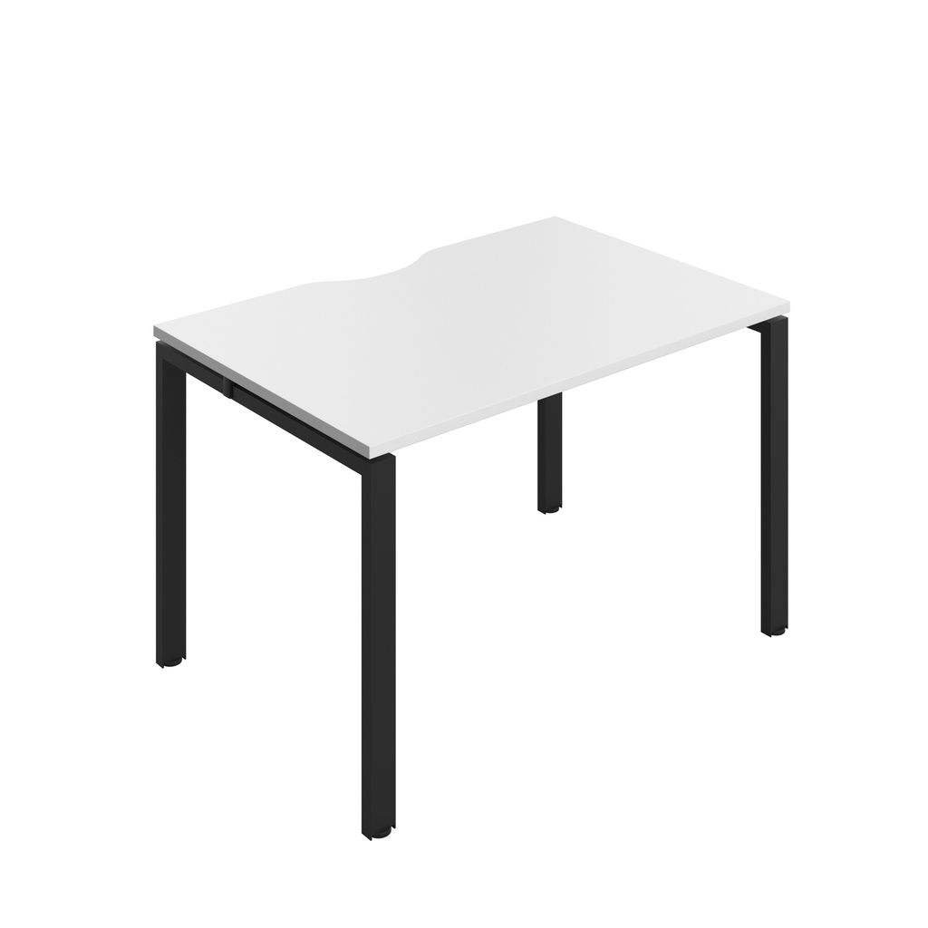 CB Bench with Cut Out: 1 Person (FSC) | 1200 x 800 | White/Black | 