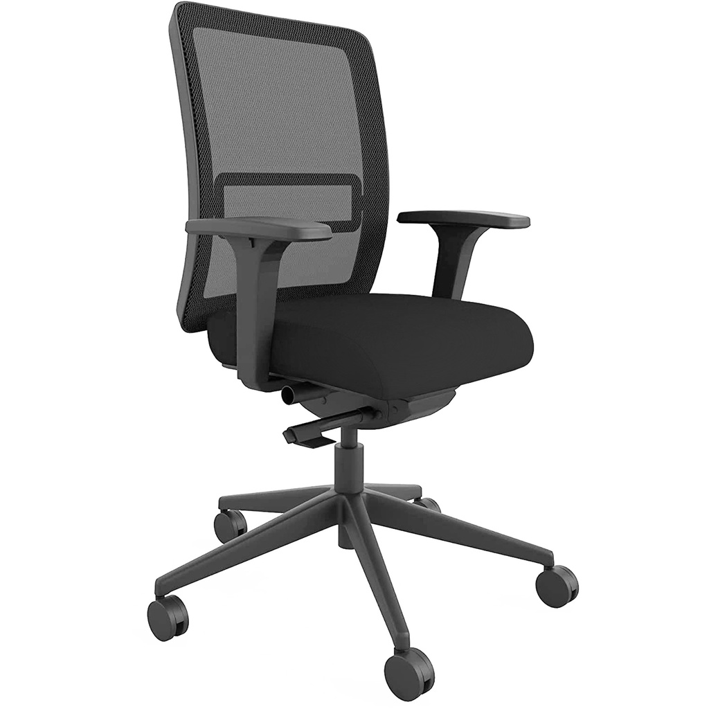 Ergonomic Posture Chair Height and Depth Adjustable Arms Black Phoenix Havana YP009