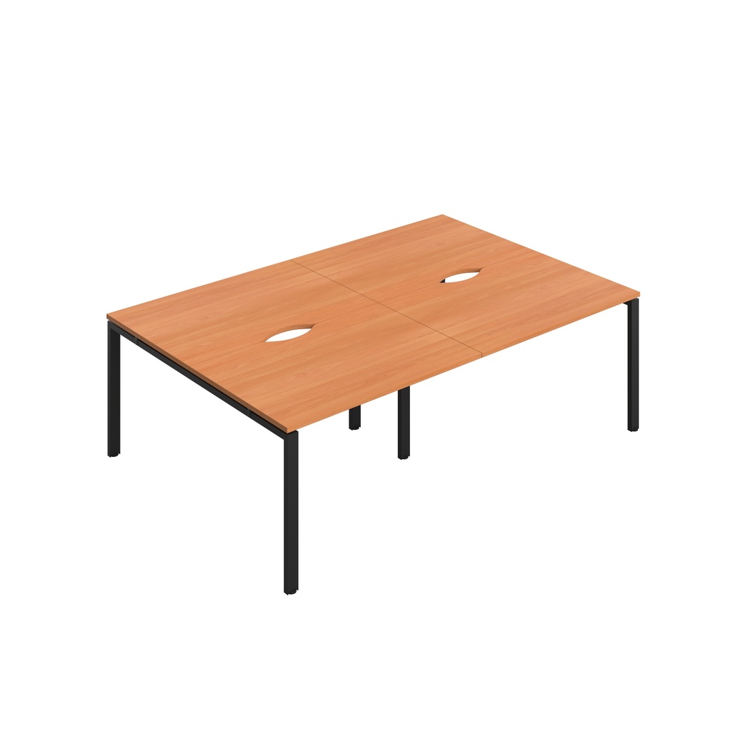 CB Bench with Cut Out: 4 Person (FSC) | 1200 X 800 | Beech/Black | 