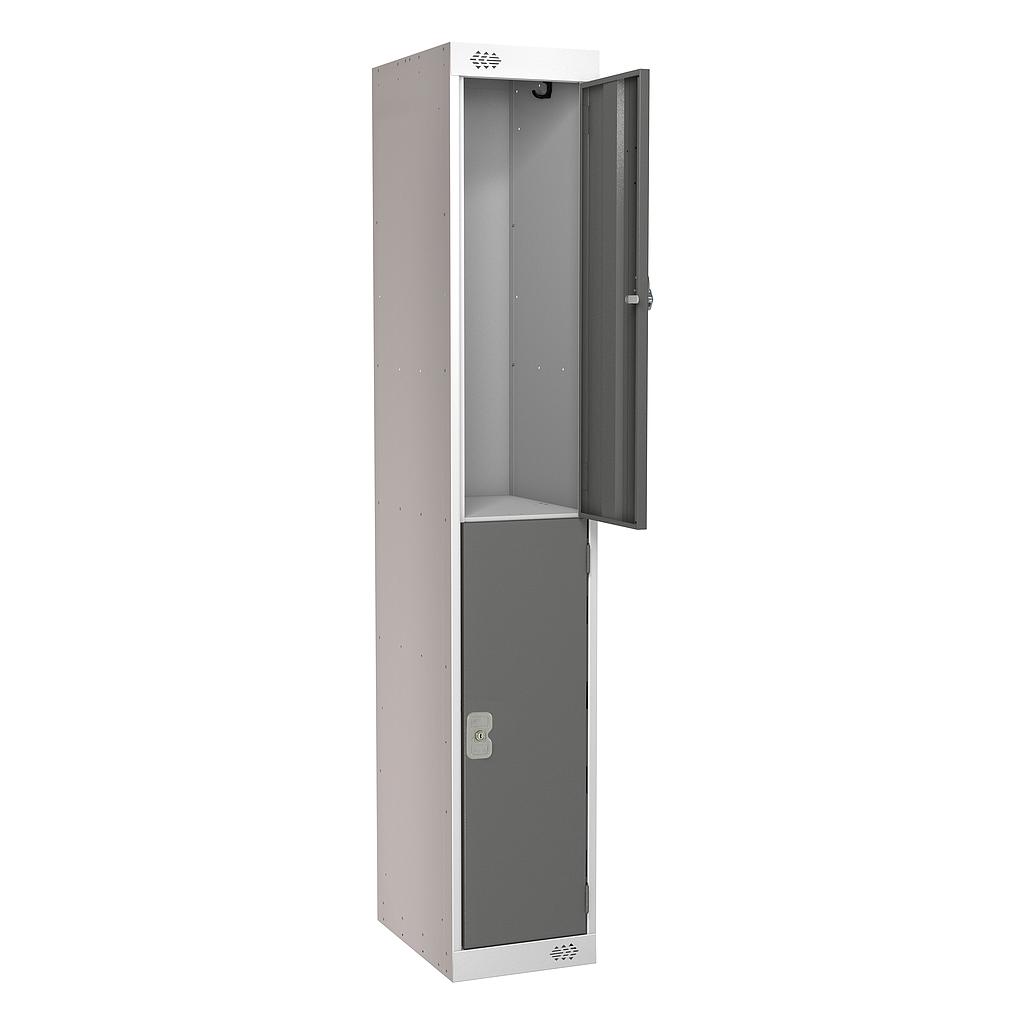 2 Door Locker 300X300X1800 Dark Grey Door