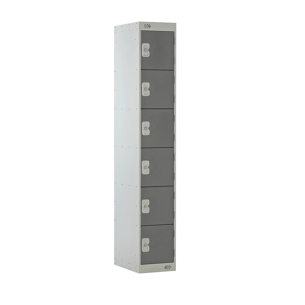 6 Door Locker 300X300X1800 Dark Grey Door