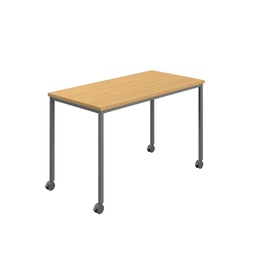 [T-MOBILE-1260ANTSO] Titan Mobile Rectangular Table (FSC) | 1200 X 600 | Anthracite/Sorano Oak