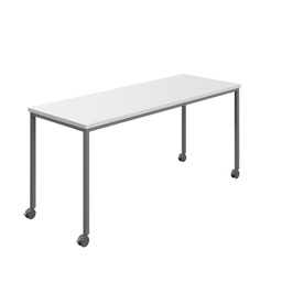 [T-MOBILE-1680ANTWHT] Titan Mobile Rectangular Table (FSC) | 1600 X 800 | Anthracite/White