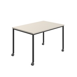 [T-MOBILE-1460BKGRY] Titan Mobile Rectangular Table (FSC) | 1400 X 600 | Black/Grey