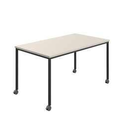 [T-MOBILE-1660BKGRY] Titan Mobile Rectangular Table (FSC) | 1600 X 600 | Black/Grey