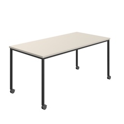 [T-MOBILE-1480BKGRY] Titan Mobile Rectangular Table (FSC) | 1400 X 800 | Black/Grey