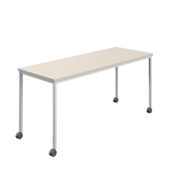 [T-MOBILE-1680WHGRY] Titan Mobile Rectangular Table (FSC) | 1600 X 800 | White/Grey