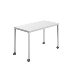 [T-MOBILE-1260WHWHT] Titan Mobile Rectangular Table (FSC) | 1200 X 600 | White/White