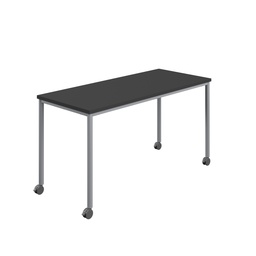 [T-MOBILE-1860SVBK] Titan Mobile Rectangular Table (FSC) | 1800 X 600 | Silver/Black