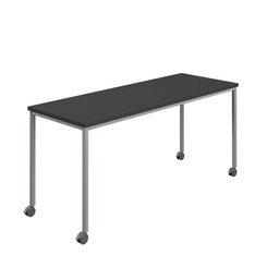 [T-MOBILE-1680SVBK] Titan Mobile Rectangular Table (FSC) | 1600 X 800 | Silver/Black