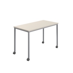 [T-MOBILE-1260SVGRY] Titan Mobile Rectangular Table (FSC) | 1200 X 600 | Silver/Grey