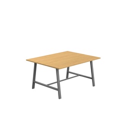 [T-LOW-M-1510ANTSO] Titan Low Maker Rectangular Table (FSC) | 1500 X 1000 | Anthracite/Sorano Oak