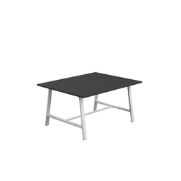 [T-LOW-M-1510WHTBK] Titan Low Maker Rectangular Table (FSC) | 1500 X 1000 | White/Black