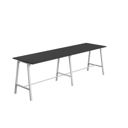 [T-HIGH-M-1810WHTBK] Titan High Maker Rectangular Table (FSC) | 1800 X 1000 | White/Black