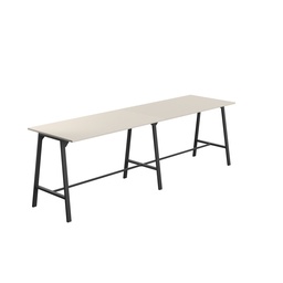 [T-HIGH-M-1810BKGRY] Titan High Maker Rectangular Table (FSC) | 1800 X 1000 | Black/Grey