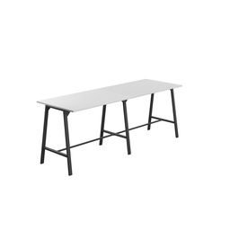 [T-HIGH-M-1510BKWHT] Titan High Maker Rectangular Table (FSC) | 1500 X 1000 | Black/White