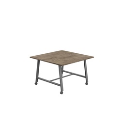 [T-LOW-MM-1210ANTGNO] Titan Mobile Low Maker Rectangular Table (FSC) | 1200 X 1000 | Anthracite/Grey Nebraska Oak