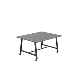 [T-LOW-MM-1510BKANT] Titan Mobile Low Maker Rectangular Table (FSC) | 1500 X 1000 | Black/Anthracite