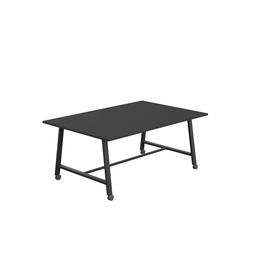 [T-LOW-MM-1810BKBK] Titan Mobile Low Maker Rectangular Table (FSC) | 1800 X 1000 | Black/Black