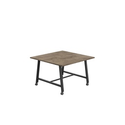 [T-LOW-MM-1210BKGNO] Titan Mobile Low Maker Rectangular Table (FSC) | 1200 X 1000 | Black/Grey Nebraska Oak