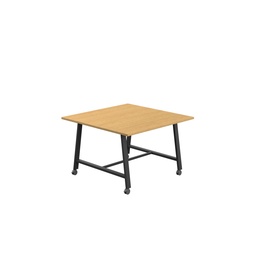 [T-LOW-MM-1210BKSO] Titan Mobile Low Maker Rectangular Table (FSC) | 1200 X 1000 | Black/Sorano Oak