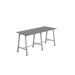 [T-HIGH-MM-1210SVANT] Titan Mobile High Maker Rectangular Table (FSC) | 1200 X 1000 | Silver/Anthracite