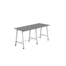 [T-HIGH-MM-1210WHTANT] Titan Mobile High Maker Rectangular Table (FSC) | 1200 X 1000 | White/Anthracite