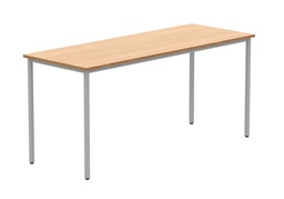 [CORE1660MPTBCHSV] Office Rectangular Multi-Use Table (FSC) | 1600X600 | Norwegian Beech/Silver