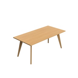 [LUXMT20/10UN] Lux Rectangular 200 X 100 MFC Meeting Table - Unlimited