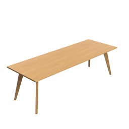 [LUXMT28/10UN] Lux Rectangular 280 X 100 MFC Meeting Table - Unlimited