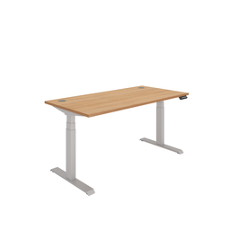 [COREDM1680CPBCHSV] Office Rectangular Dual Motor Sit Stand Desk  (FSC) | 1600X800 | Beech/Silver