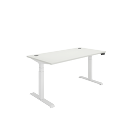 [COREDM1680CPWHTWH] Office Rectangular Dual Motor Sit Stand Desk  (FSC) | 1600X800 | White/White